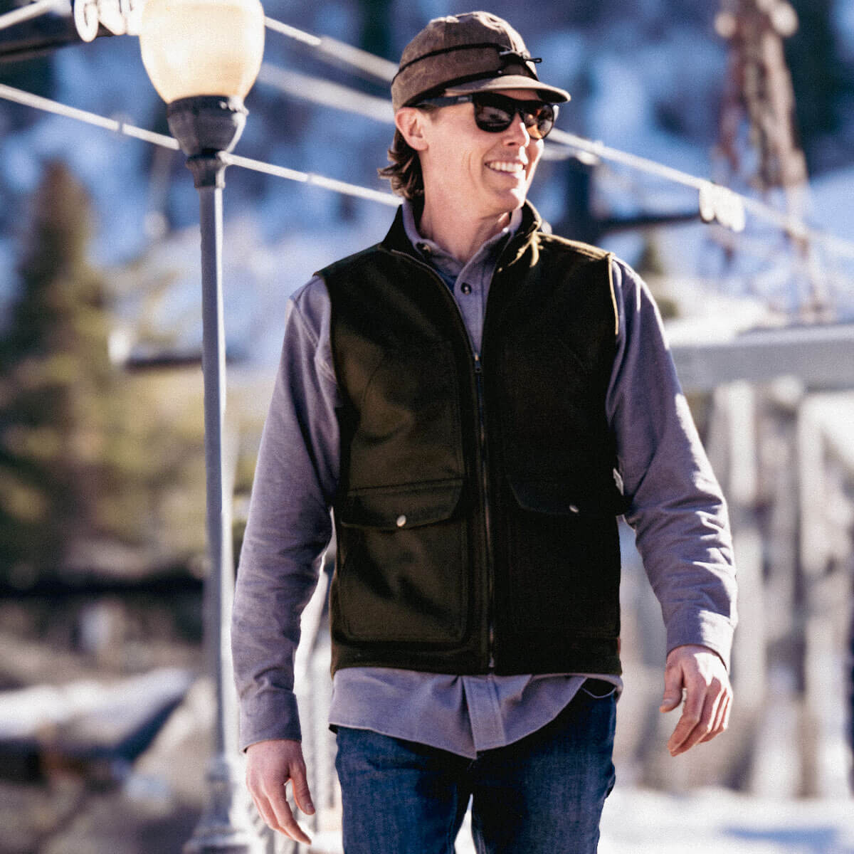 Steelhead Wool Vest Black