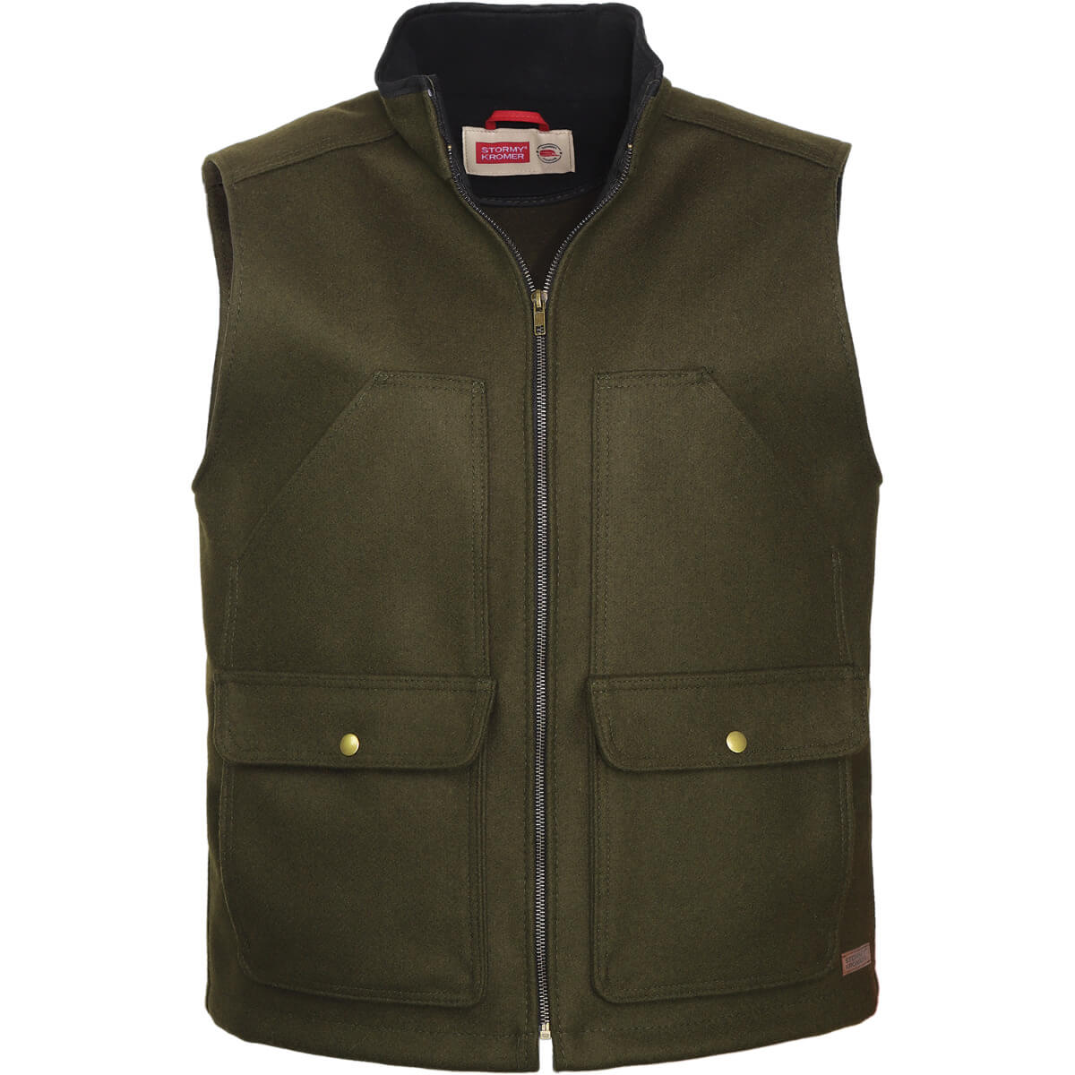 Steelhead Wool Vest Olive