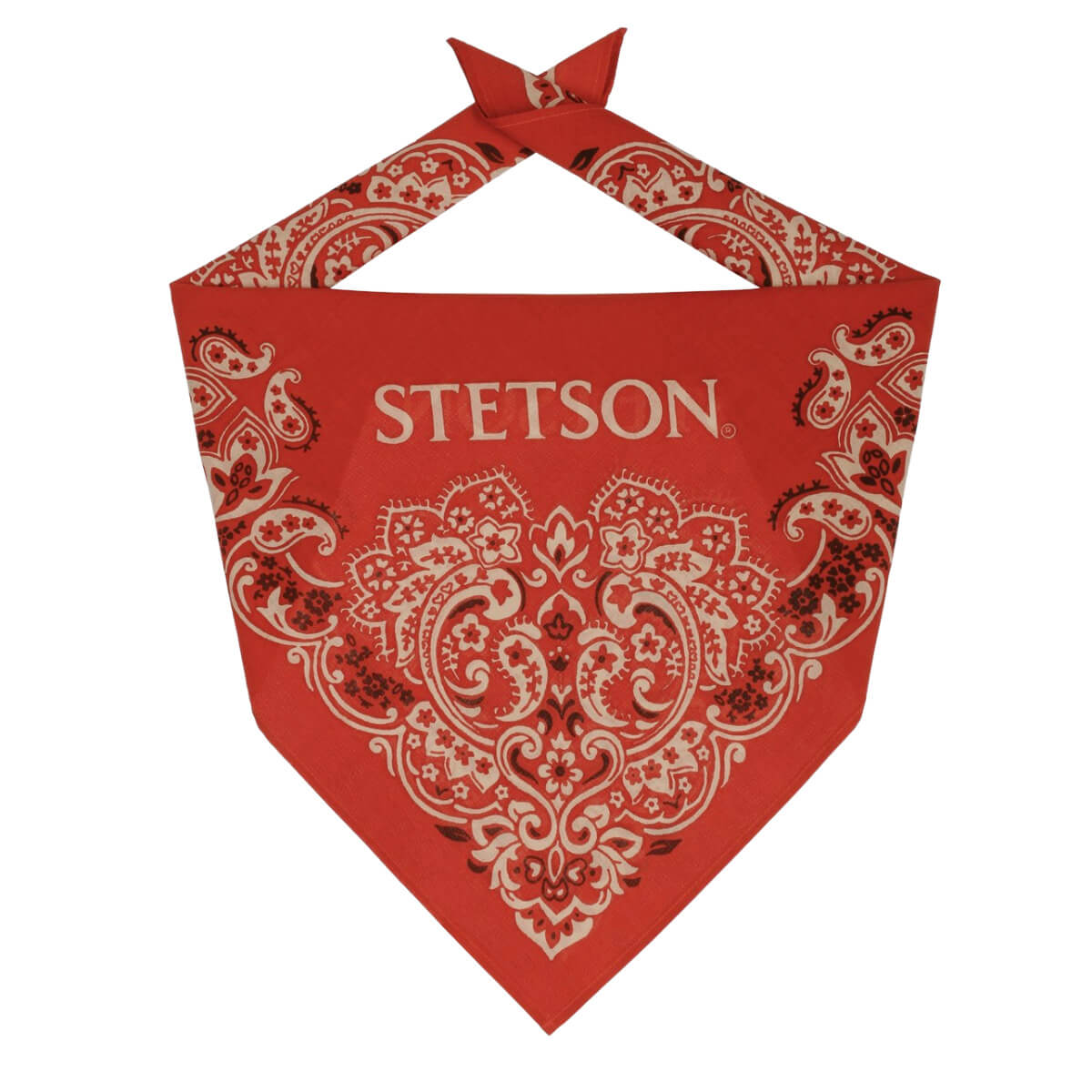 Stetson Paisley Bandana Red