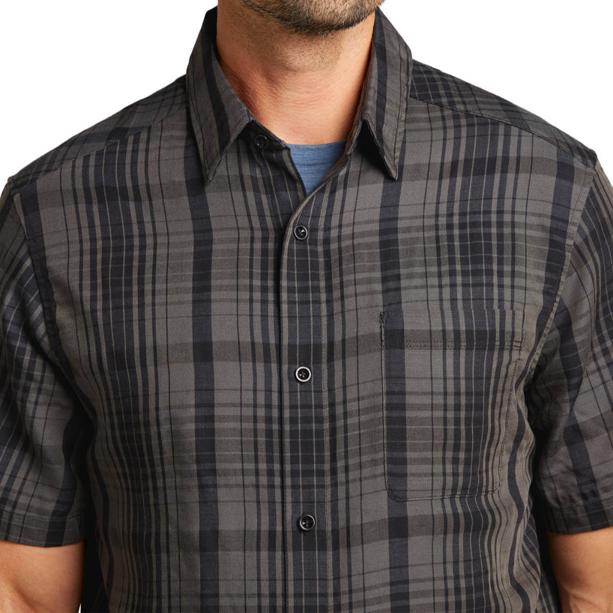 Icebreaker Men&#39;s Merino Steveston Short Sleeve Shirt Plaid