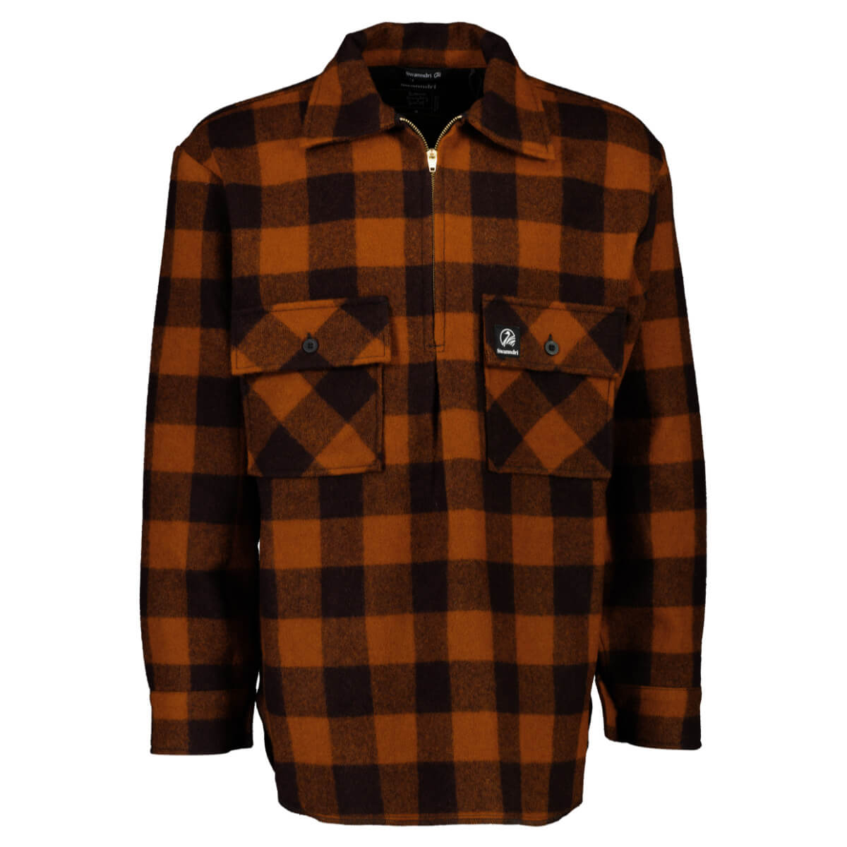 Swanndri Men's Ranger Wool Zip Front Bushshirt Cedar Check