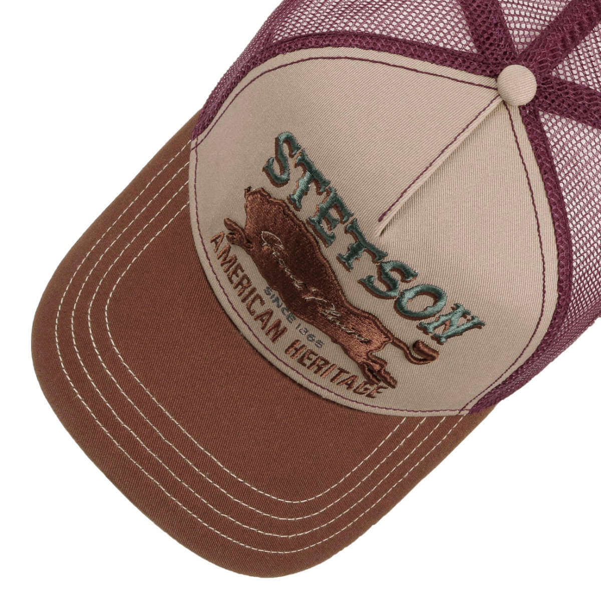 Stetson Great Plains Trucker Cap Bordeaux