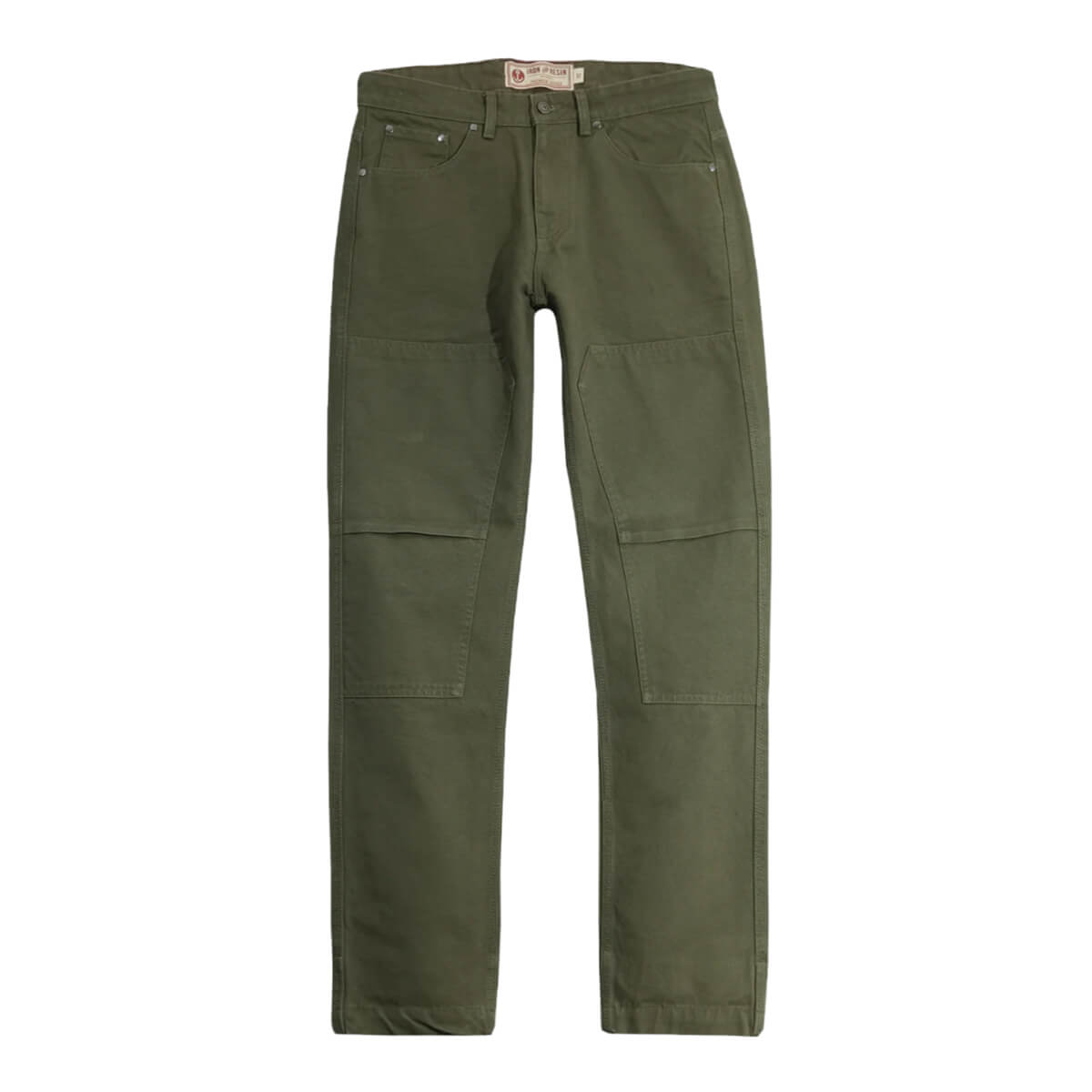 Green pants on a white background