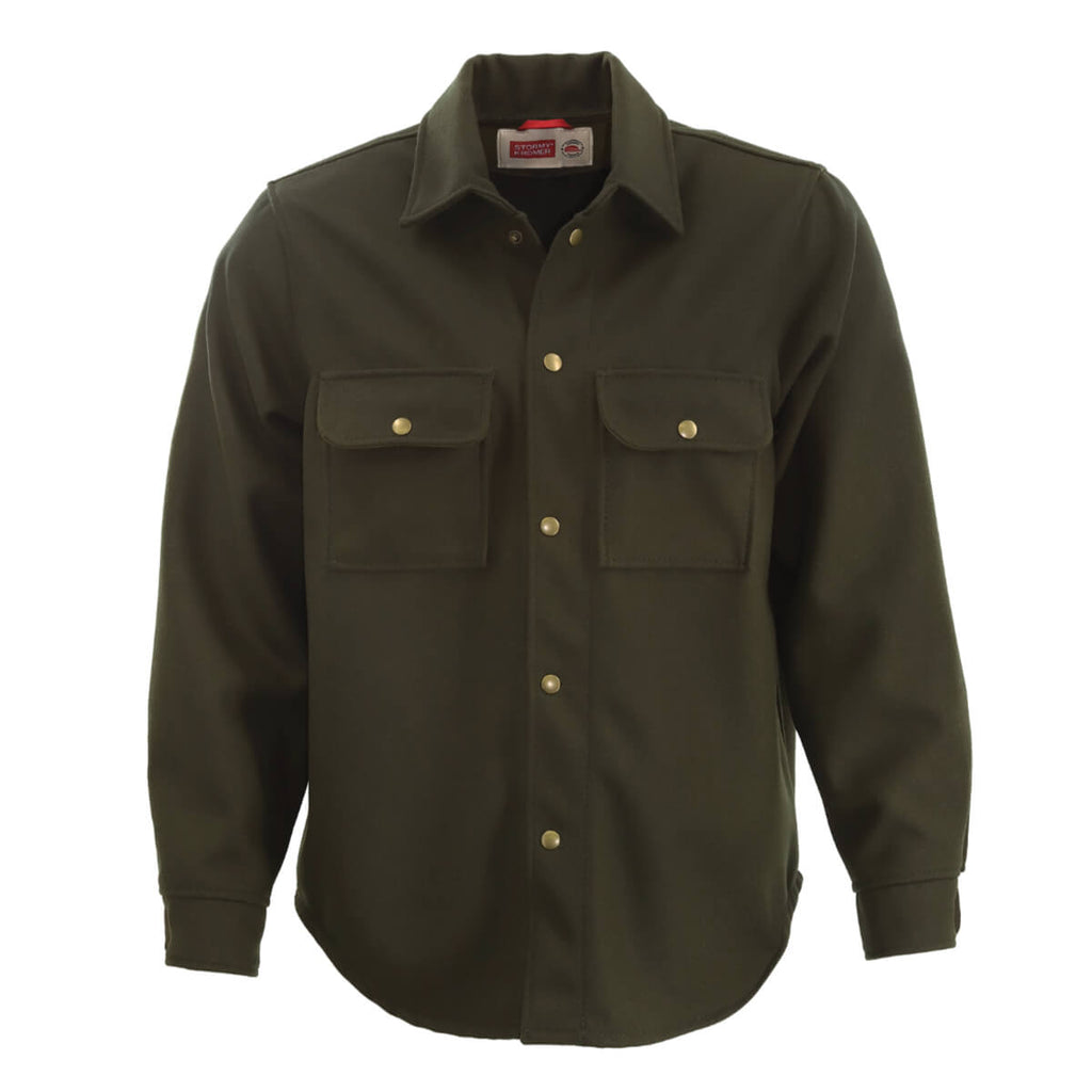 Wool Overshirt – Heavy Wool Work Shirt for Men Natural Man