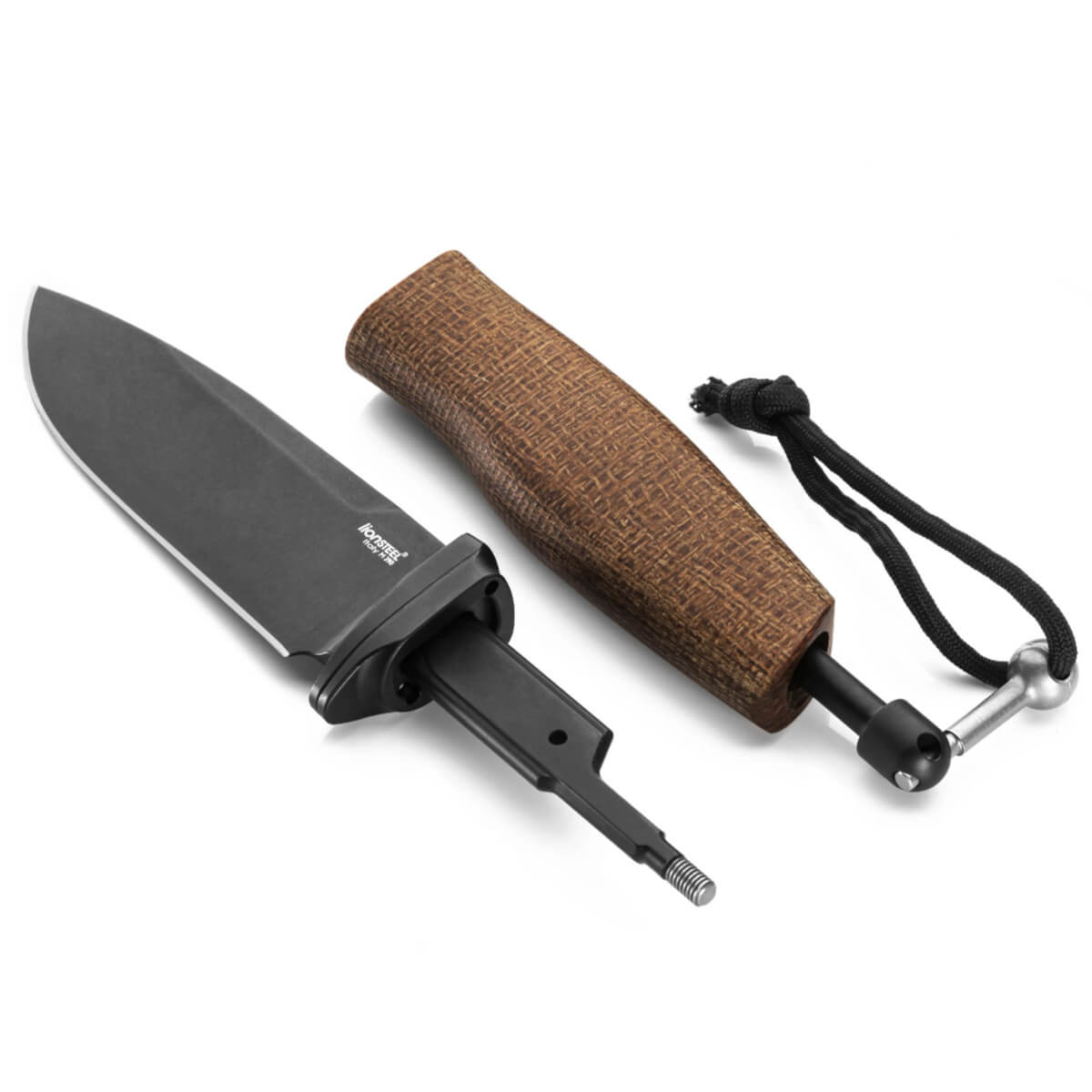 LionSteel Acha Fixed Blade Knife – M390 Steel, Natural Micarta Handle