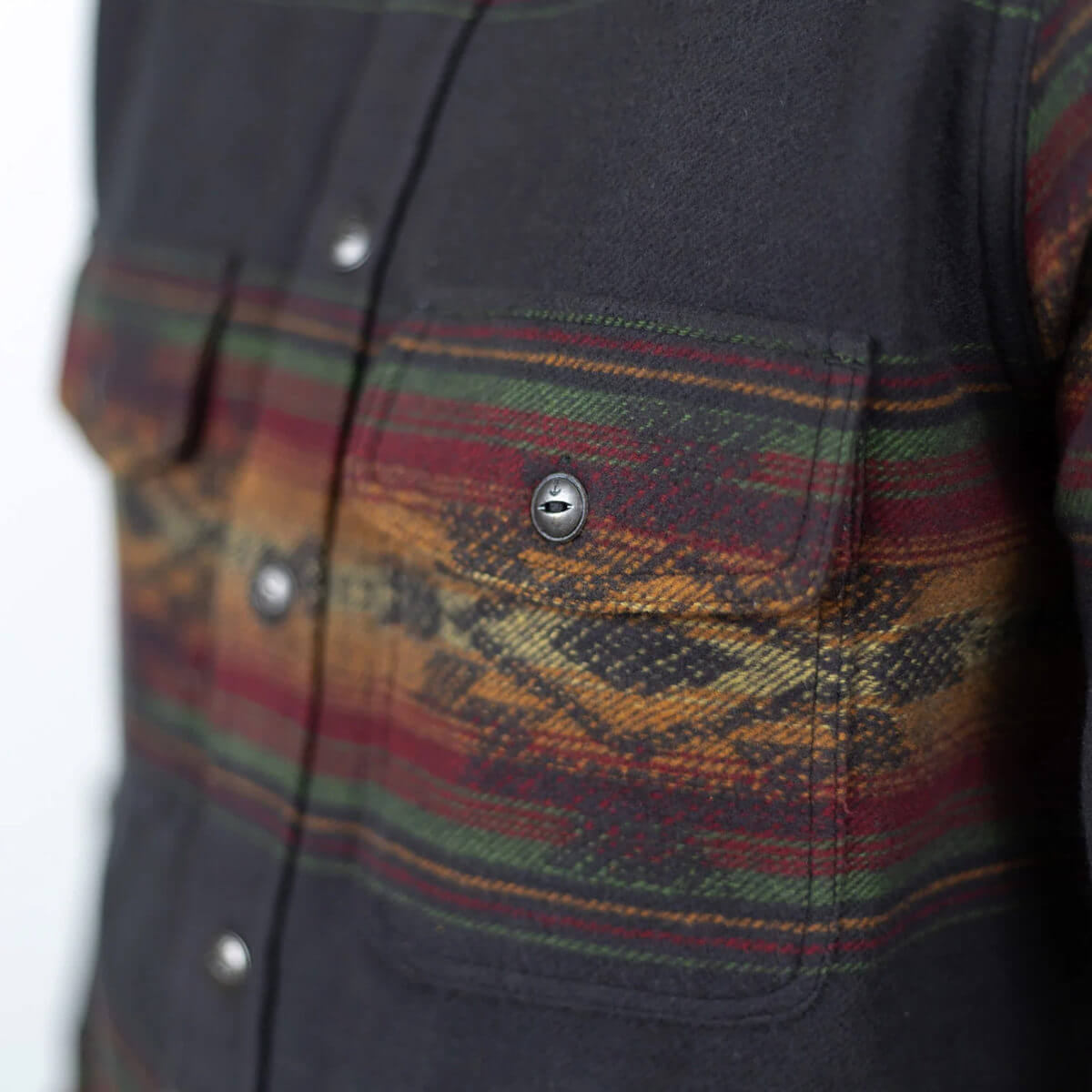 Klamath Jacquard Flannel Shirt Black