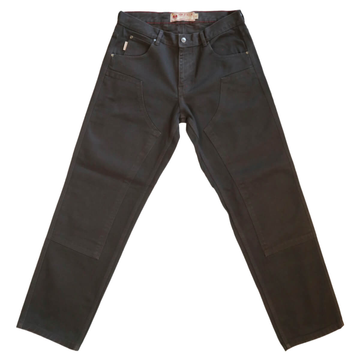 Dark gray pants on a white background