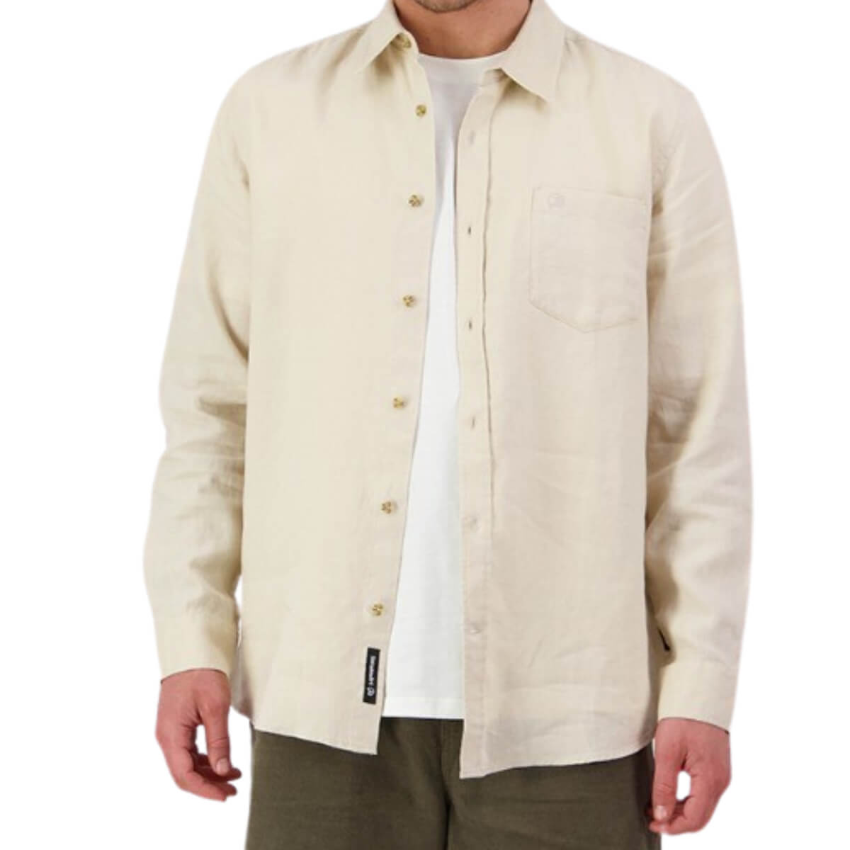 Swanndri Men&#39;s Nolan Long Sleeve Linen Shirt