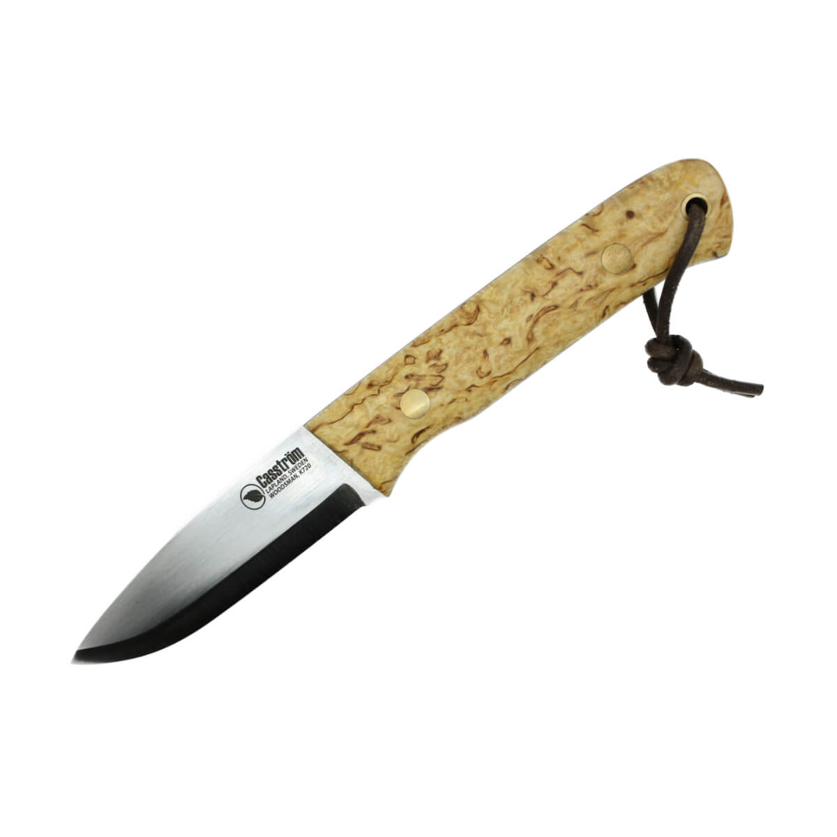 Casstrom Woodsman Knife - Curly Birch