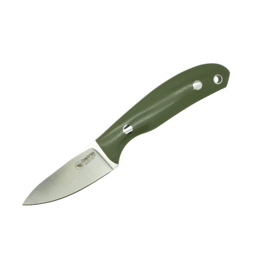 The Casstrom Safari by Alan Wood - Green G10 Scales