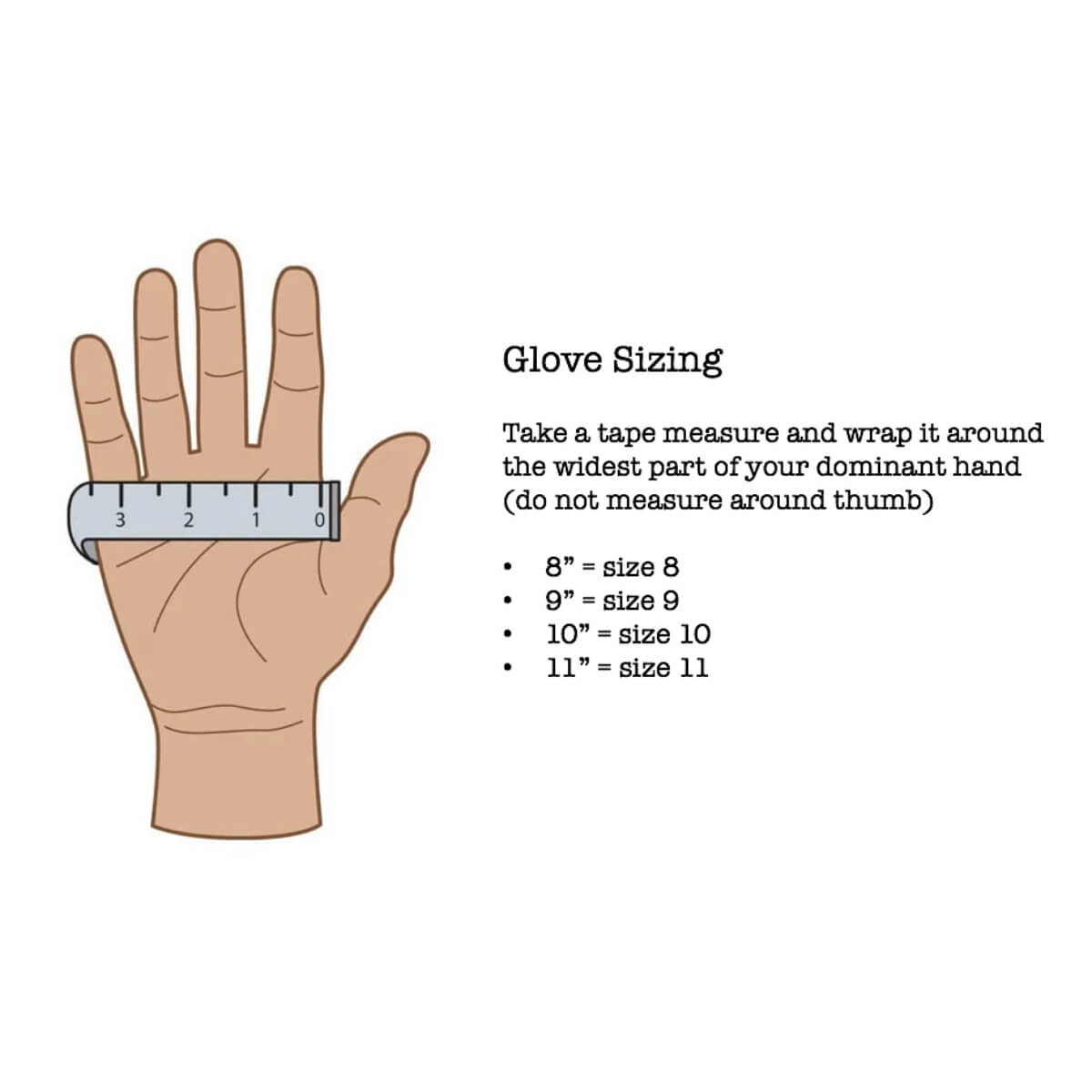 Geier glove size chart