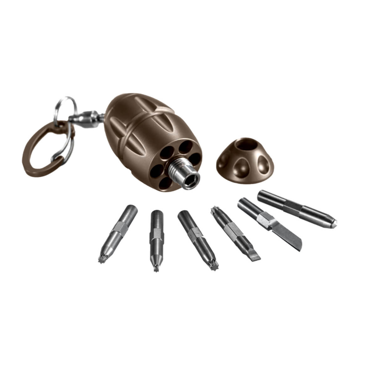 LionSteel Eggie Keychain Bronze Titanium | Multi Tool