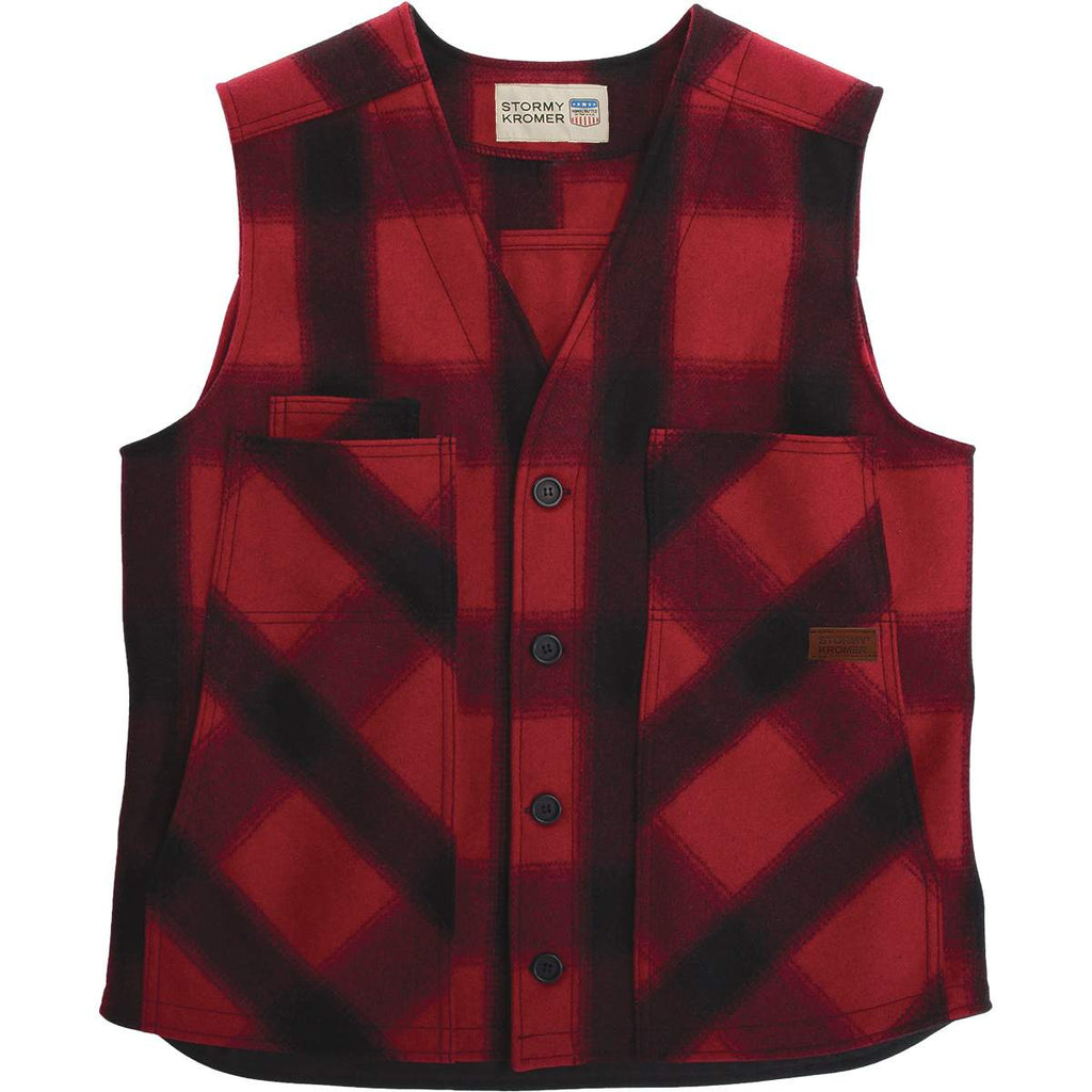 Buffalo plaid cardigan vest sale