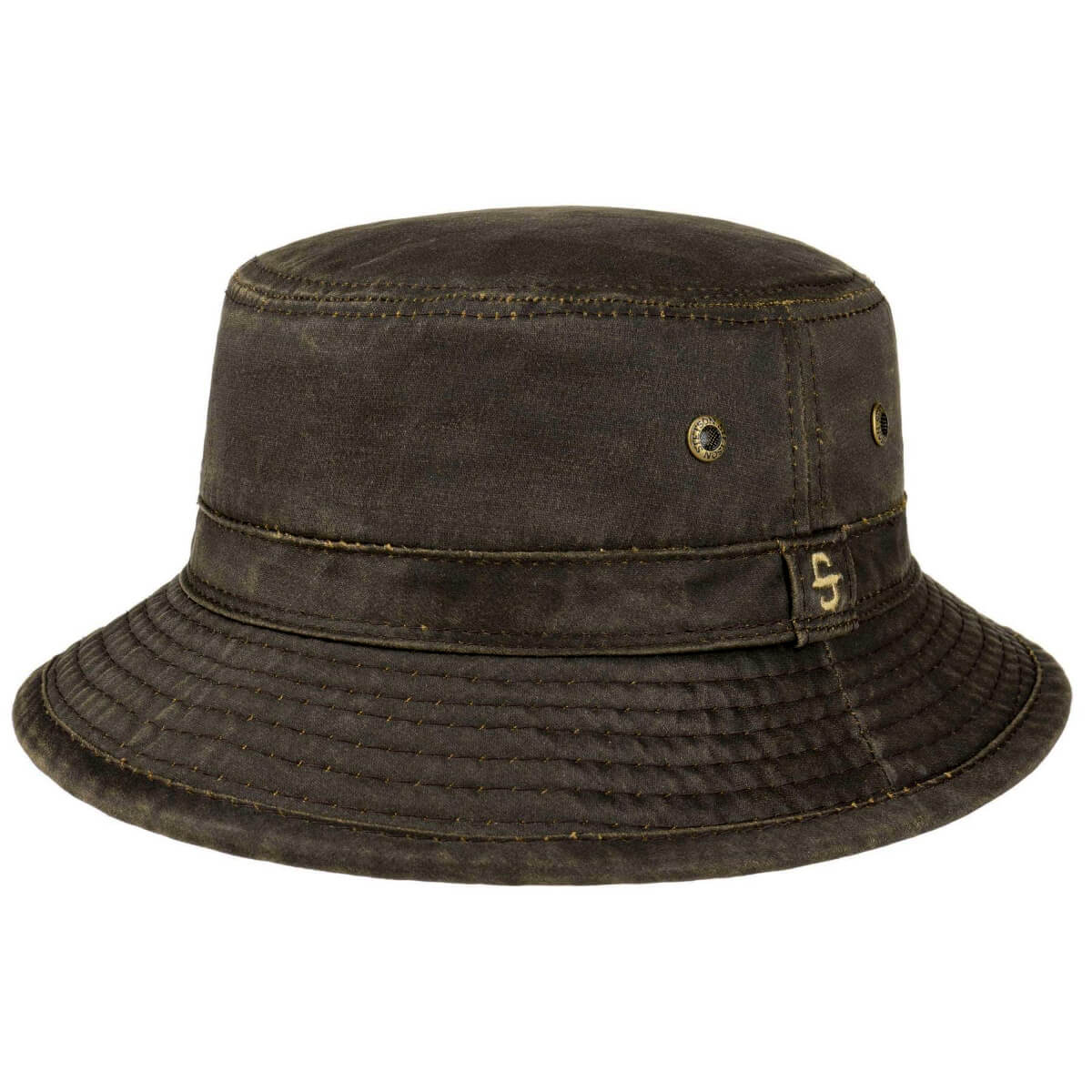 Stetson Drasco Cloth Hat Brown Bucket Hat