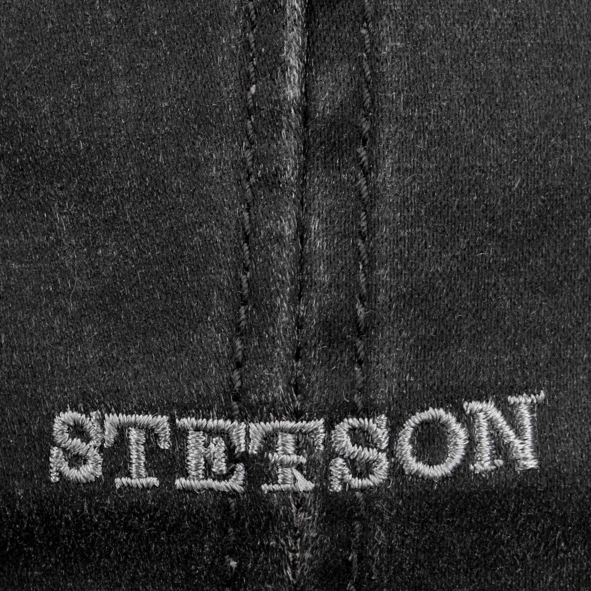 Stetson Hatteras Old Cotton Newsboy Cap Black
