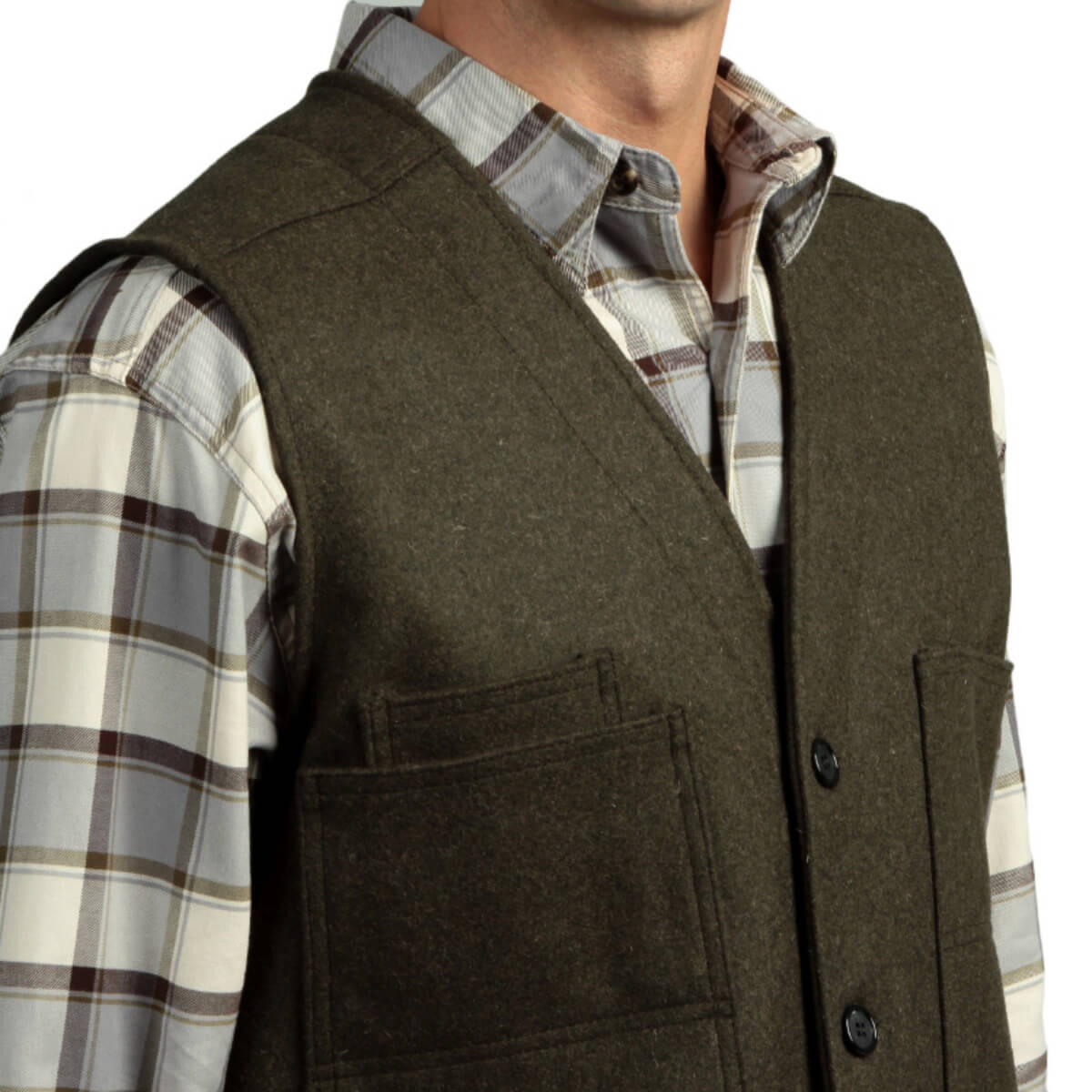 Mackinaw wool vest