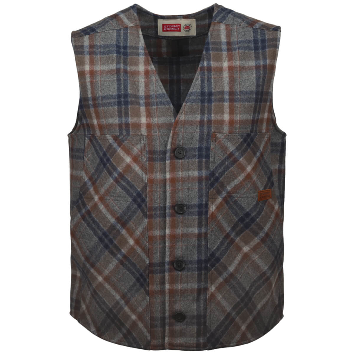 The Mackinaw Wool Button Vest - North Star heritage colours