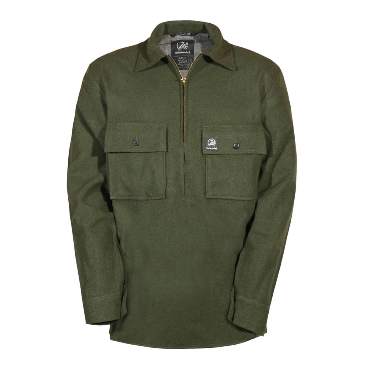 Swanndri Men's Ranger Wool Zip Front Bushshirt