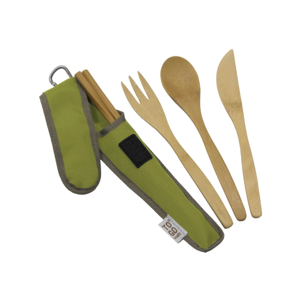 Bamboo cutlery for camping