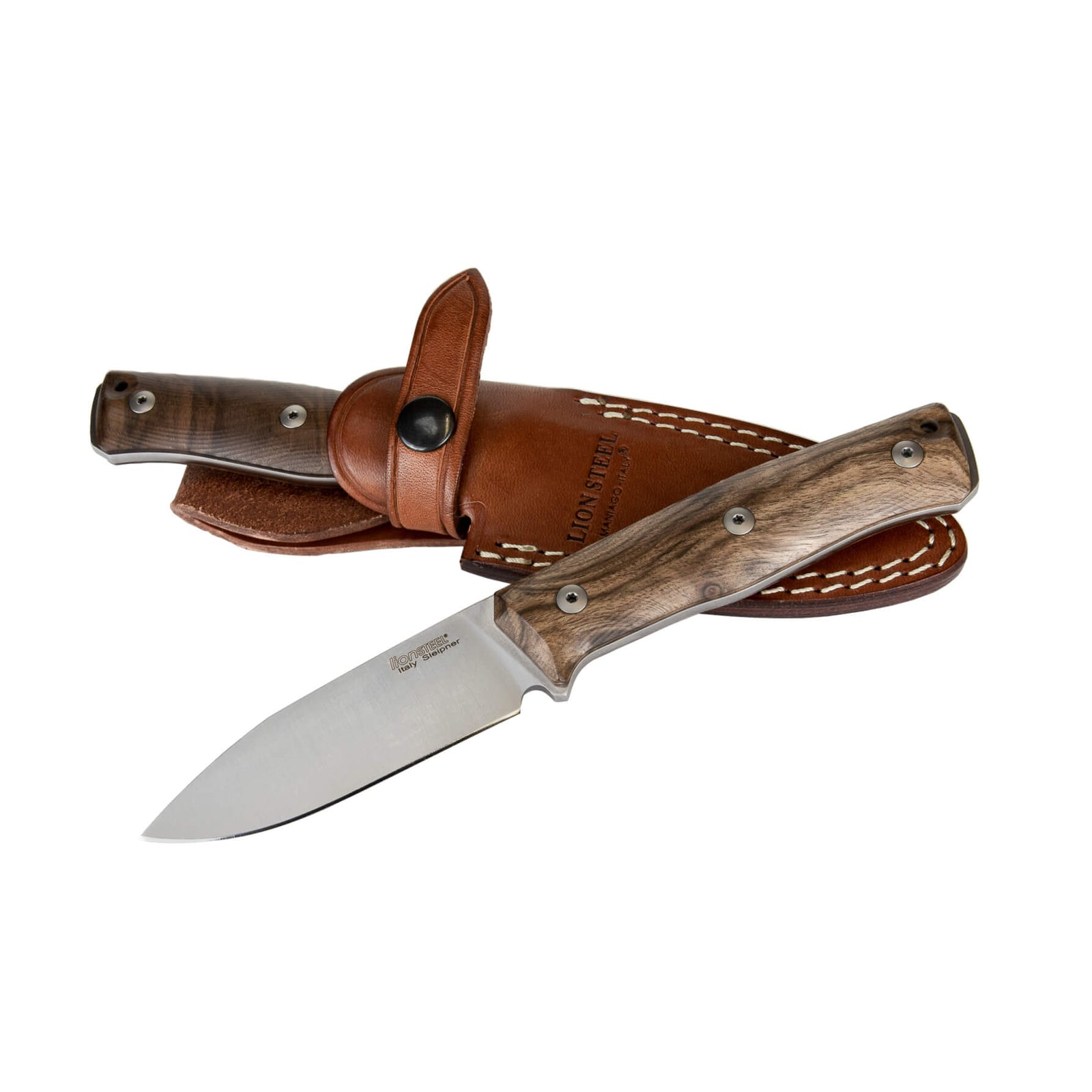 LionSteel B35 Walnut Handle Bushcraft Knife