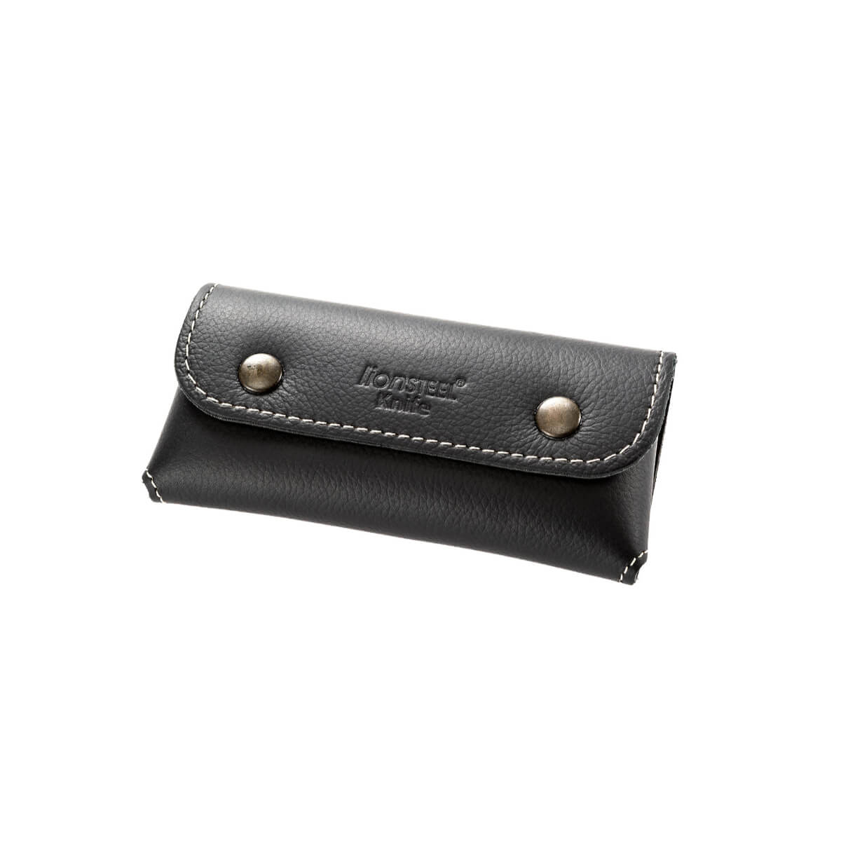 LionSteel BIG Horizontal black leather sheath 