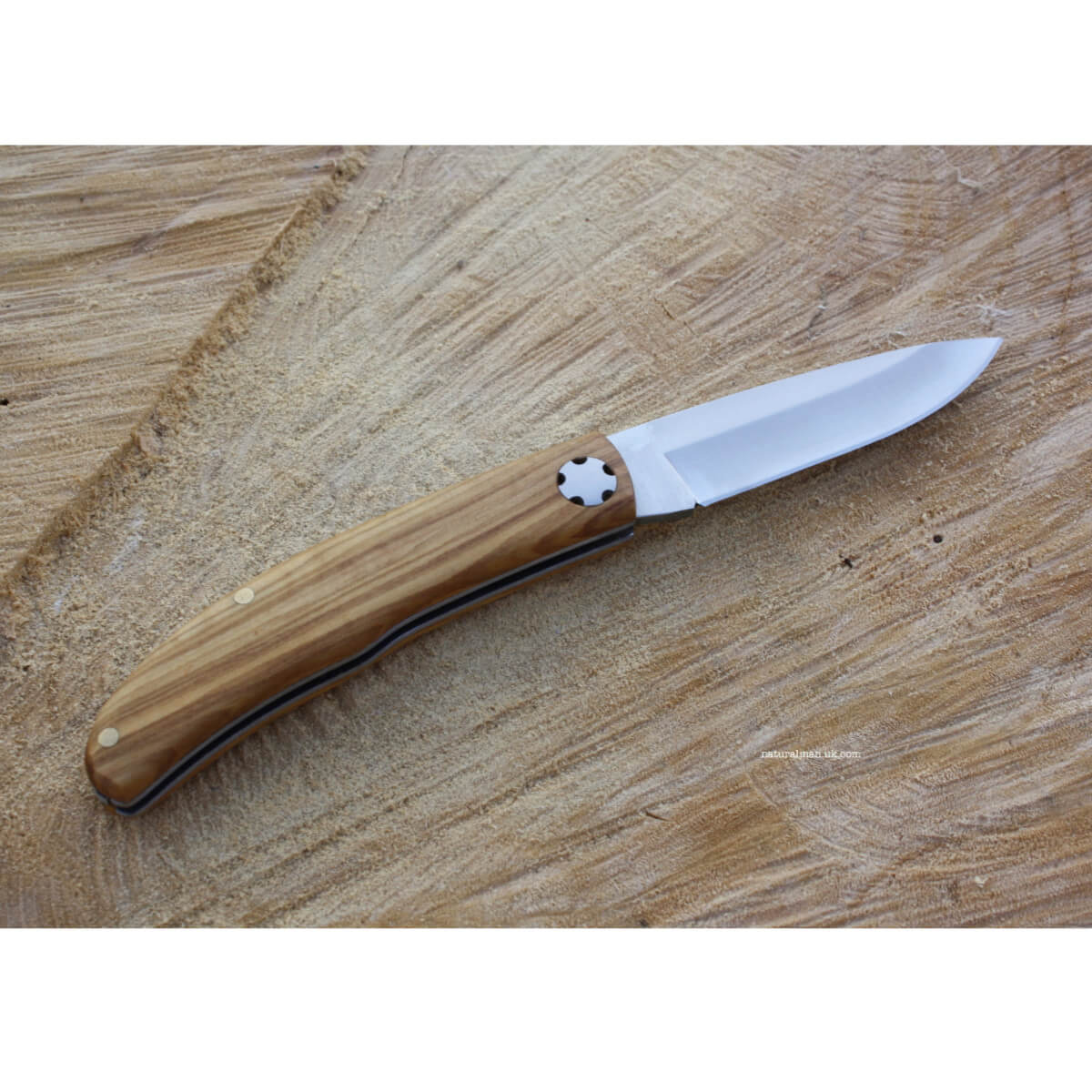 UK Legal Carry Pocket Knife - Olive Wood